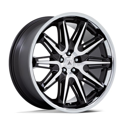 Asanti Black Label ABL47 Imperator Machined Gloss Black Custom Wheels 1